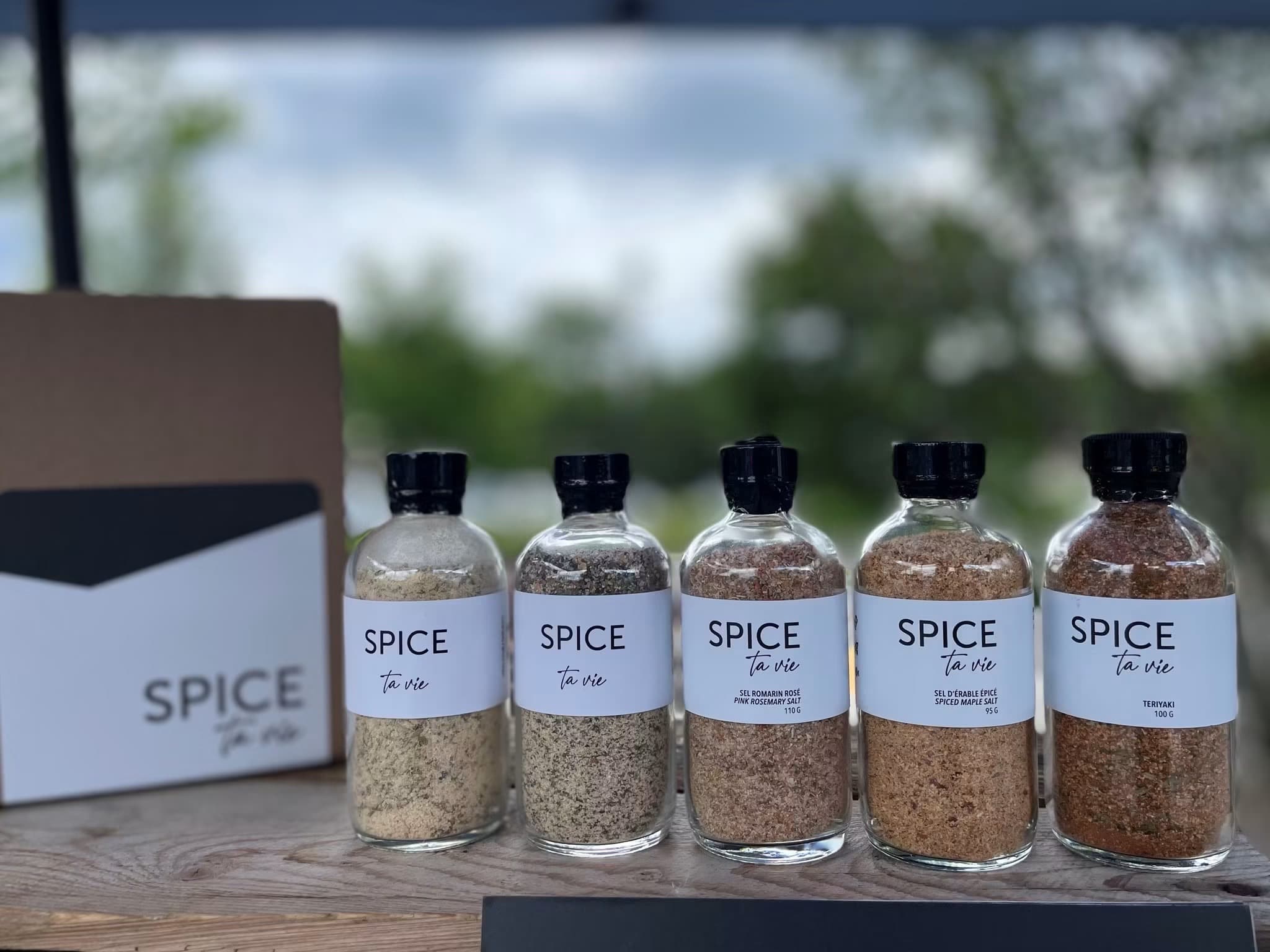 Ensemble cadeau de 5 sels aromatisés